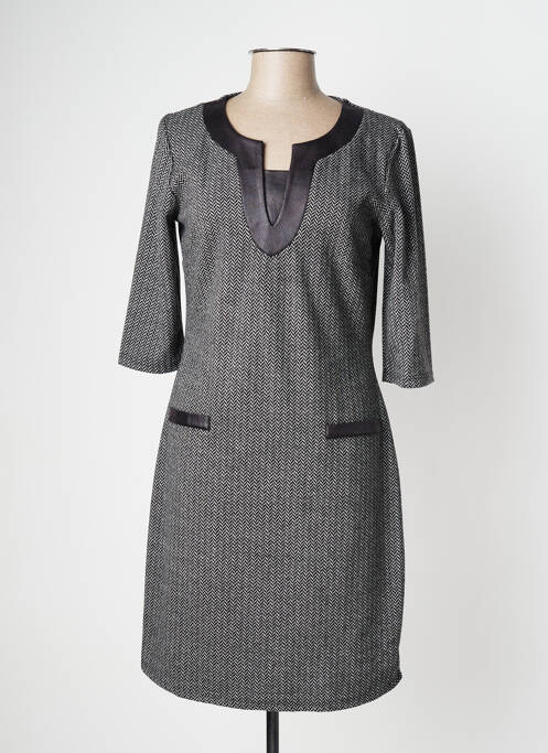 Robe mi-longue gris MOKA'S pour femme