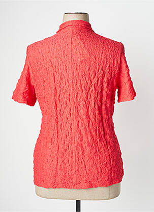 Chemisier coupe cintrée manches courtes rouge TELMAIL femme
