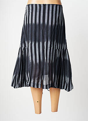 Jupe mi-longue taille à pinces noir TELMAIL femme