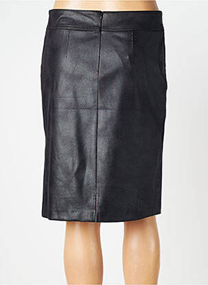 Jupe mi-longue coupe droite noir GEVANA femme