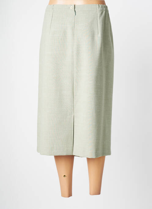 Jupe mi-longue vert GEVANA pour femme