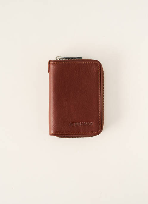 Portefeuille marron ARTHUR&ASTON pour homme