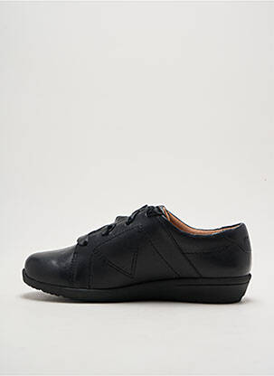 Baskets matière lisse talon plat jusqu'à 3cm noir VIONIC femme