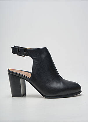 Sandales/nu pieds matière lisse talon de 7 à 9cm noir VIONIC femme