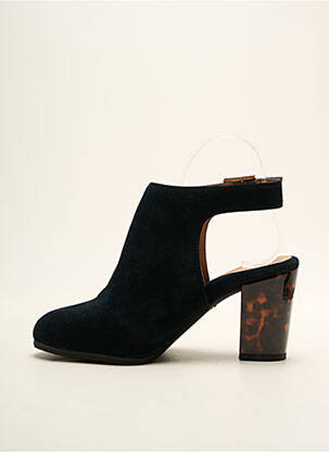 Bottines/boots tissage satiné talon de 4 à 6cm noir VIONIC femme