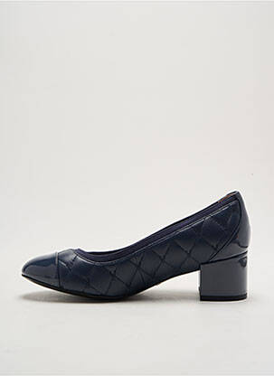 Ballerines carré talon de 4 à 6cm bleu VIONIC femme