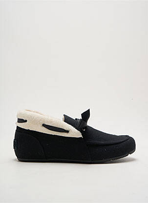 Mocassins tissage satiné talon plat jusqu'à 3cm noir VIONIC femme