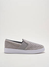 Slip ons voute plantaire talon plat jusqu'à 3cm gris VIONIC femme