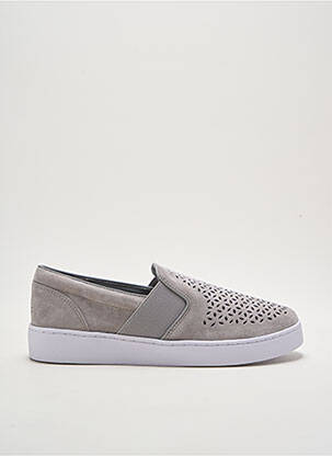 Slip ons voute plantaire talon plat jusqu'à 3cm gris VIONIC femme