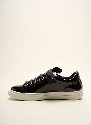 Baskets matière lisse talon plat jusqu'à 3cm noir I LOVE SHOES femme