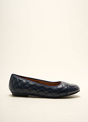 Ballerines matière lisse talon plat jusqu'à 3cm bleu VIONIC femme