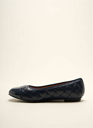 Ballerines matière lisse talon plat jusqu'à 3cm bleu VIONIC femme