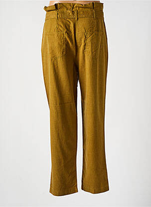 Pantalon droit taille à pinces taille haute vert CKS femme
