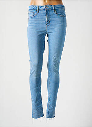 Jeans skinny effet usé délavé taille haute bleu LEVIS femme