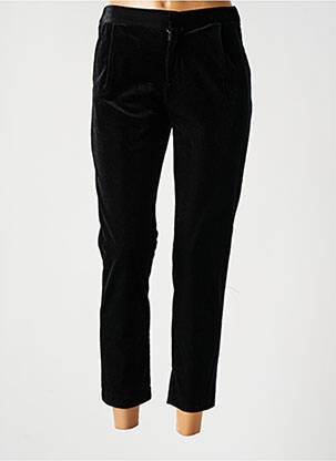 Pantalon 7/8 taille élastique taille normale noir SEE U SOON femme