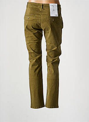 Pantalon chino fermeture zippée sous rabat boutonné taille normale vert clair LAB DIP PARIS femme