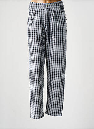 Pantalon droit taille haute taille haute noir LEÏ-1984 femme