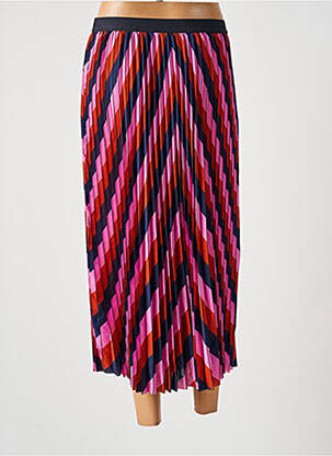 Jupe longue taille haute rose CKS femme