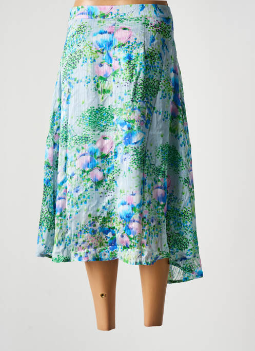 Jupe mi-longue bleu CKS femme