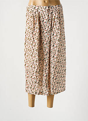 Jupe mi-longue taille haute rose LEÏ-1984 femme