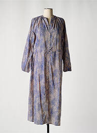 Robe longue manches longues manches longues bleu CKS femme