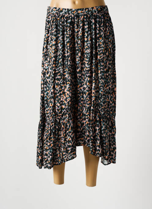 Jupe longue imprimé fantaisie noir CKS femme