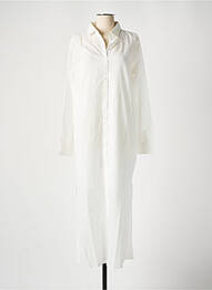 Robe longue manches longues manches longues blanc LEÏ-1984 femme