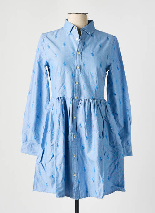 Robe mi-longue bleu RALPH LAUREN pour fille
