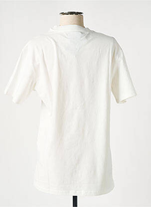 T-shirt coupe droite manches courtes blanc SIXTH JUNE femme