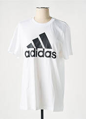 T-shirt blanc ADIDAS pour femme seconde vue