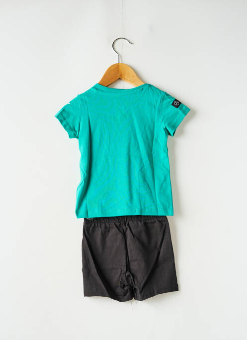 Ensemble short tissage jersey vert PUMA garcon