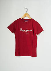 T-shirt rouge PEPE JEANS pour garçon seconde vue