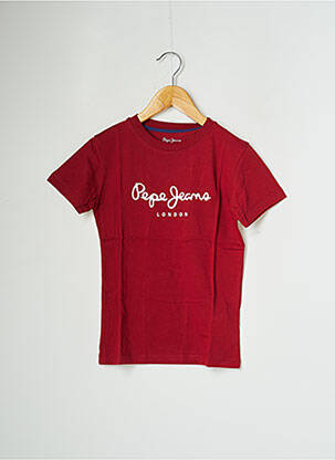 T-shirt rouge PEPE JEANS pour garçon