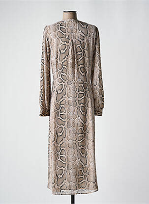 Robe longue manches longues manches longues beige MICHAEL KORS femme