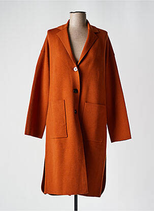 Gilet manches longues fermeture boutonnée sur le devant marron THEORY femme