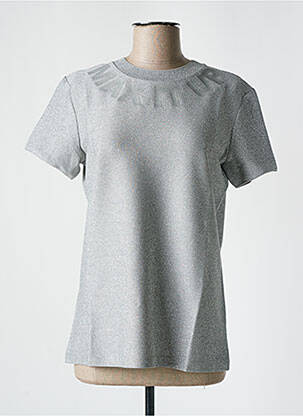 Top stretch manches courtes gris MAX & CO femme
