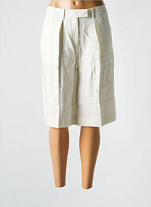 Bermuda taille à pinces taille haute blanc CHLOÉ STORA femme