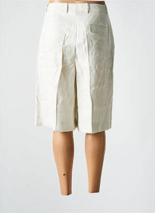 Bermuda taille à pinces taille haute blanc CHLOÉ STORA femme