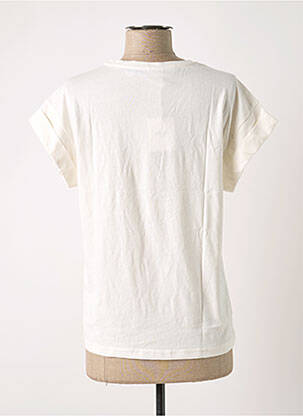T-shirt coupe droite manches courtes blanc MSCH COPENHAGEN femme