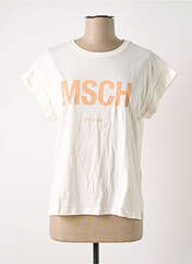 T-shirt blanc MSCH COPENHAGEN pour femme seconde vue