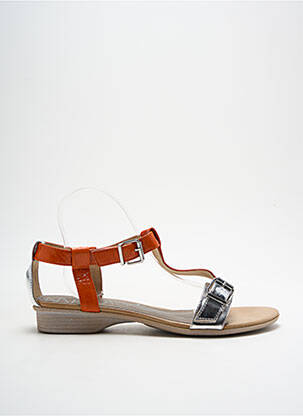 Sandales/Nu pieds orange MADISON pour femme