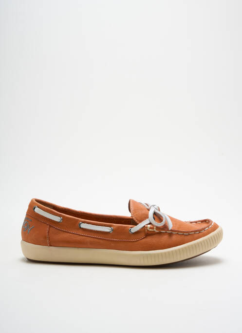 Chaussures bâteau orange KARSTON pour femme