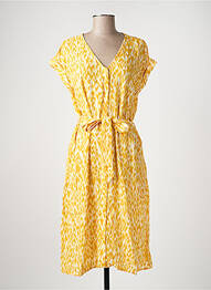 Robe mi-longue jaune STREET ONE femme