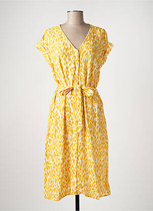 Robe mi-longue jaune STREET ONE femme