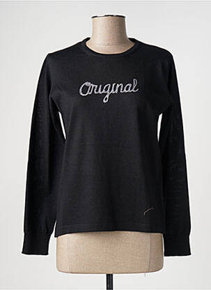 Pull noir QUATRE VINGT JOURS femme