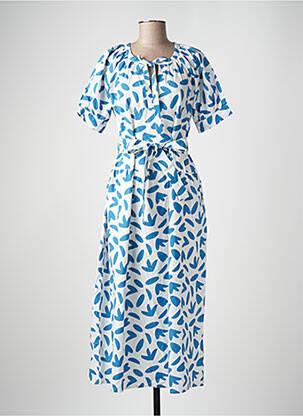 Robe longue bleu COMPAÑIA FANTASTICA pour femme