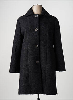 Manteau long noir QUATRE VINGT JOURS pour femme