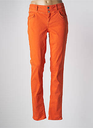 Pantalon slim orange STREET ONE femme