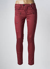 Pantalon slim rouge STREET ONE femme