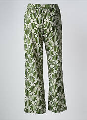 Pantalon large vert COMPAÑIA FANTASTICA pour femme seconde vue